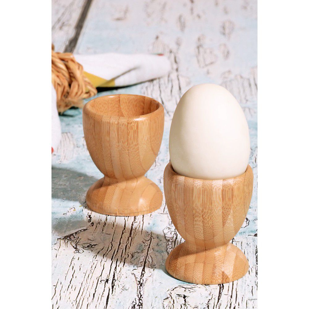 Sada 2 stojanů na vajíčka z bambusového dřeva Kutahya, ⌀ 6 cm - Bonami.cz