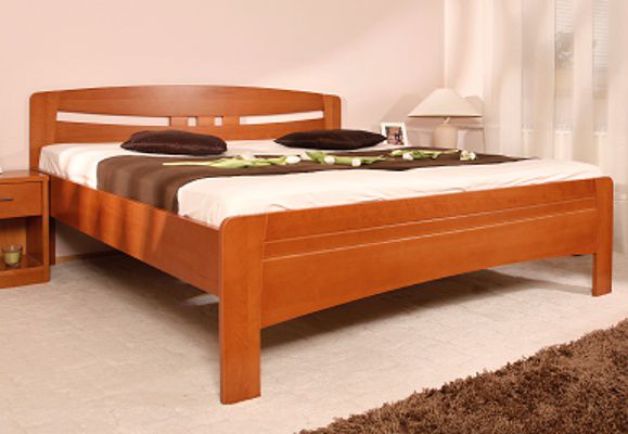 Masivní postel s úložným prostorem Evita 6 - 80/90/100x200cm - 80 x 200cm - Nábytek Harmonia s.r.o.