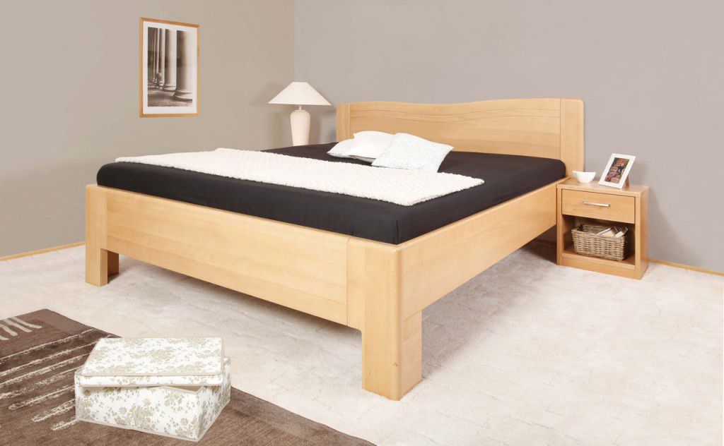 Masivní postel s úložným prostorem K-design 1 - 80 x 200cm - Nábytek Harmonia s.r.o.
