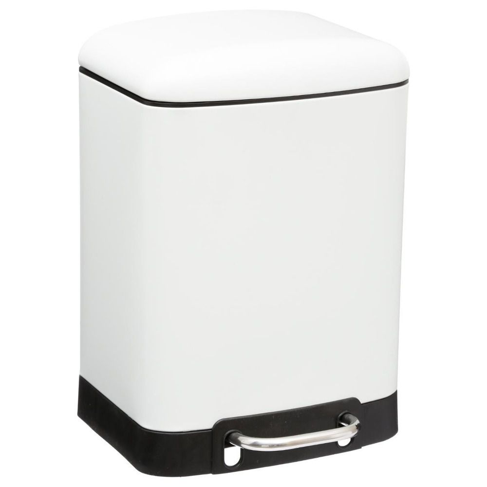 5five Simply Smart Koupelnový koš, odpadkový koš - 6 l, barva bílá - EDAXO.CZ s.r.o.
