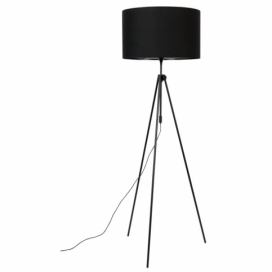 Černá stojací lampa ZUIVER LESLEY 153-181 cm