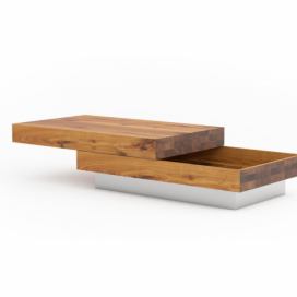 Bonami.cz: Konferenční stolek z dubového dřeva s úložným prostorem Javorina Blok