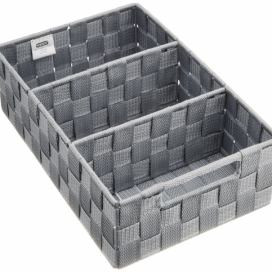 Box na drobnosti  ADRIA GREY, organizér, vysoce kvalitní kontejner, šedá barva, WENKO