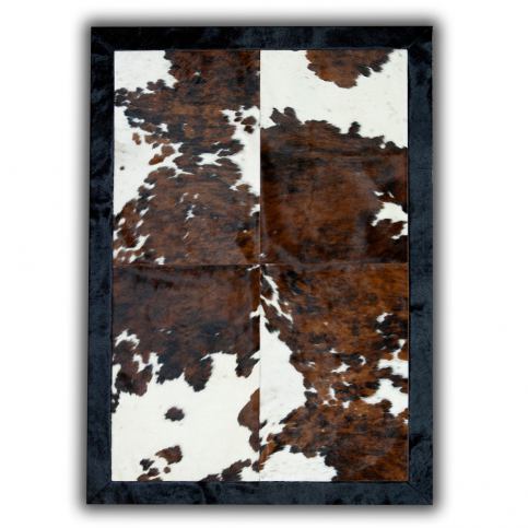 Hnědý koberec z pravé kůže Pipsa Pieces, 140 x 200 cm - Bonami.cz