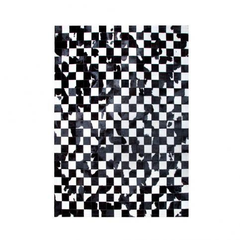 Kožený koberec Pipsa Black & White, 200 x 70 cm - Bonami.cz
