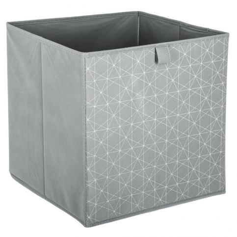 Emako Box, koš pro skladování, organizér, SCANDI, šedá barva, 31 x 31 x 31 cm - EMAKO.CZ s.r.o.
