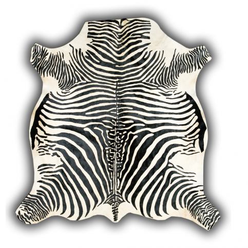 Kožená předložka s motivem zebry Pipsa Normand Cow, 210 x 220 cm - Bonami.cz