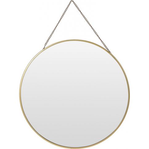 DekorStyle Nástěnné zrcadlo RANTAI 29 cm zlaté EDAXO.CZ s.r.o.