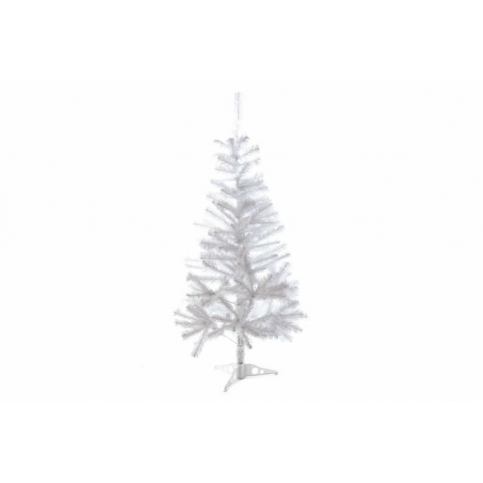 Umělý vánoční strom s třpytivým efektem - 120 cm, bílý - OEM D32993 - Favi.cz
