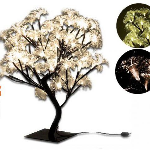 Nexos Dekorativní LED osvětlení - strom s květy, teple bílá, 45 cm - Kokiskashop.cz