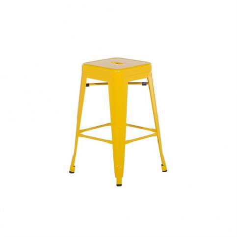 Žlutá barová stolička 60 cm - CABRILLO - Beliani.cz