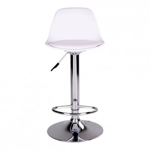 House Nordic Barová židle TRONDHEIM bílá,chrom - Alhambra | design studio