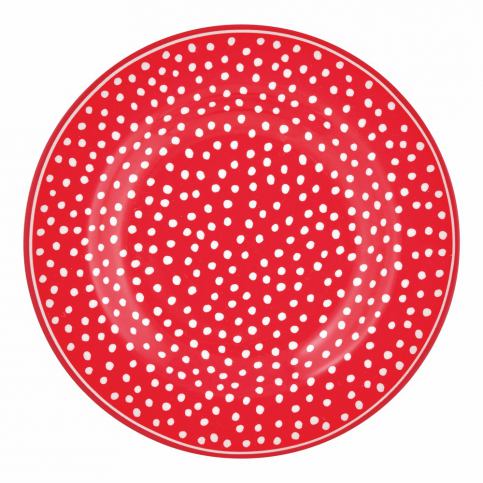 Červený tečkovaný talíř Green Gate Dot, ⌀ 15 cm - Bonami.cz