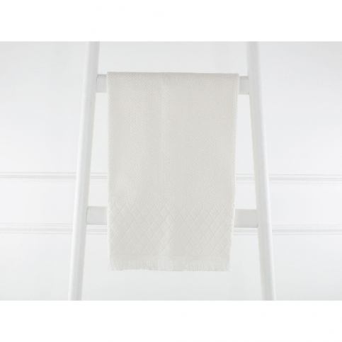 Bílý bavlněný ručník Madame Coco Simple, 50 x 80 cm - Bonami.cz