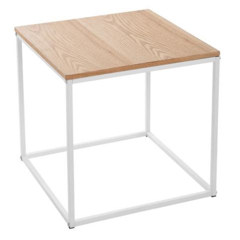 Stolek kávový, stůl, balkonový stolek, příležitostný stolek, kovový stůl, dřevěný - Favi.cz