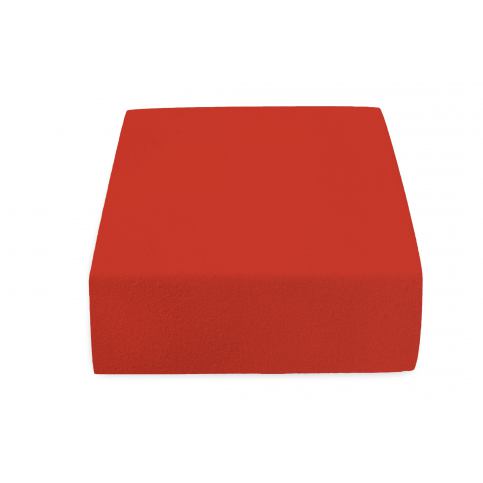 Froté atypické červené Rozměr: 160 x 200 cm, Gramáž (hustota vlákna): Lux (200 g/m2) - Beliani.cz