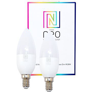 Immax Neo E14 5W barevná + teplá bílá, stmívatelná, 2ks, Zigbee 3.0 - alza.cz