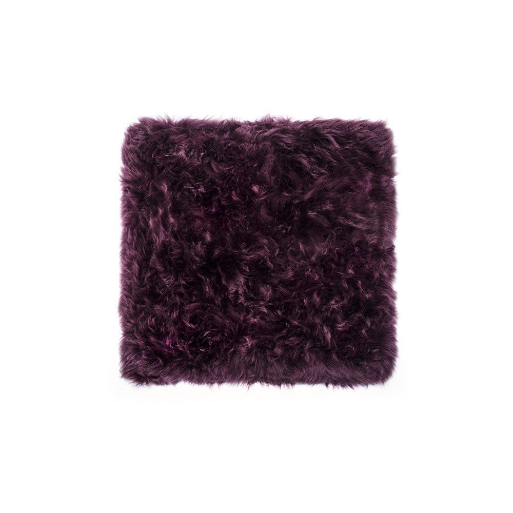 Fialový koberec z ovčí kožešiny Royal Dream Zealand Square, 70 x 70 cm - Bonami.cz