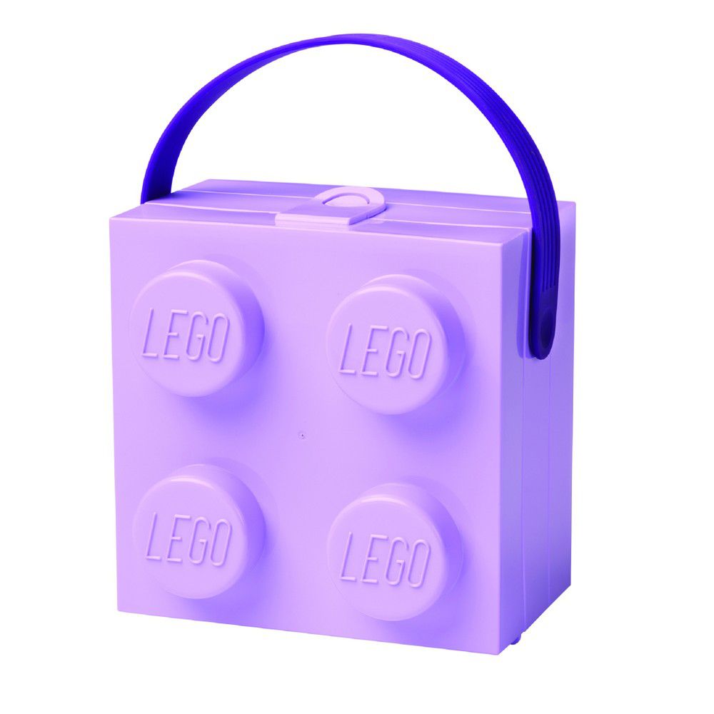 Fialový úložný box s rukojetí LEGO® - Bonami.cz