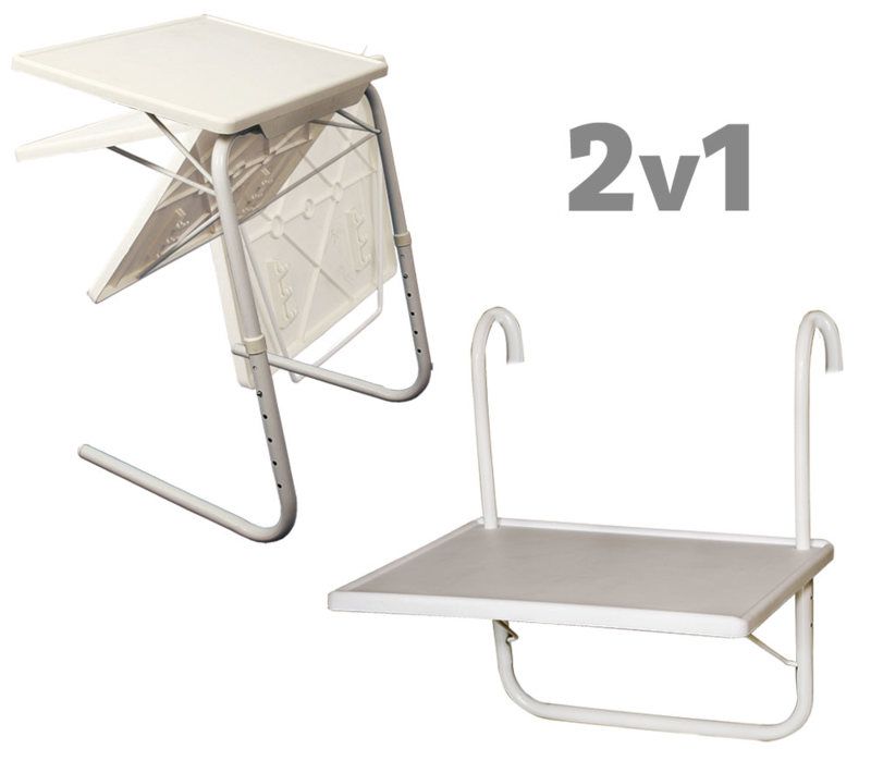 Závěsný balkonový stolek 52 x 40 cm - Favi.cz