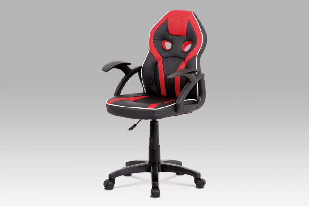 Dětská kancelářská židle KA-N664 RED černá / červená Autronic - DEKORHOME.CZ