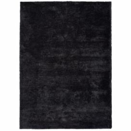 Antracitově černý koberec Universal Shanghai Liso, 80 x 150 cm Bonami.cz