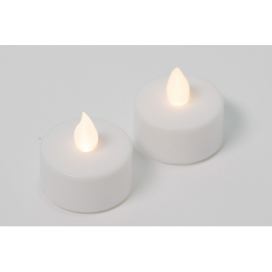 Nexos Dekorativní sada - 2 čajové svíčky - bílá