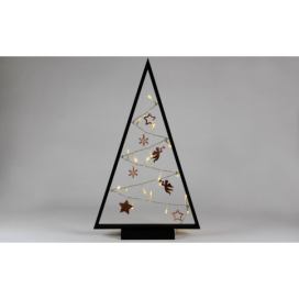 Nexos Světelná dekorace černá - Vánoce - 20 LED teple bílá
