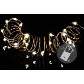 Nexos Vánoční světelný řetěz - MINI 20LED - teple bílá