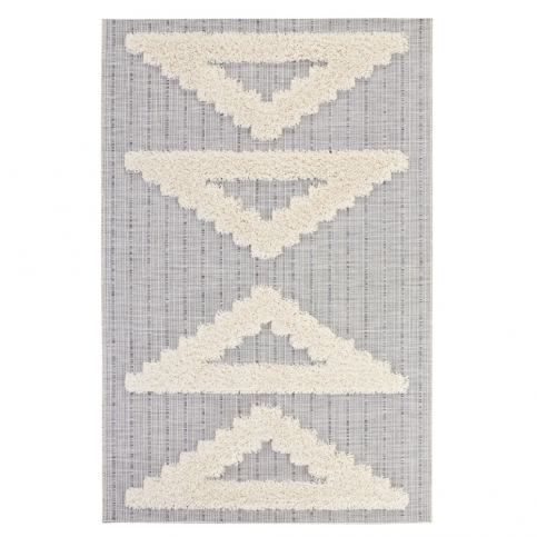 Šedý koberec Mint Rugs Handira Triangles, 77 x 150 cm - Bonami.cz