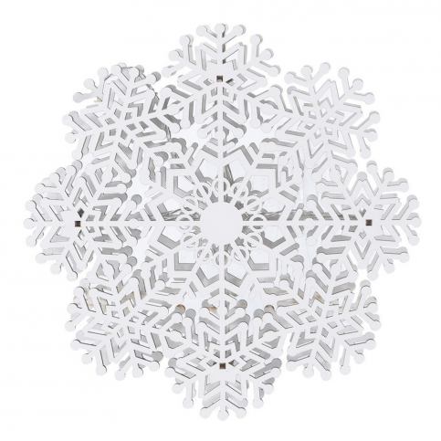 Vánoční závěsná dekorace Ermia bílá, 4 LED - 4home.cz