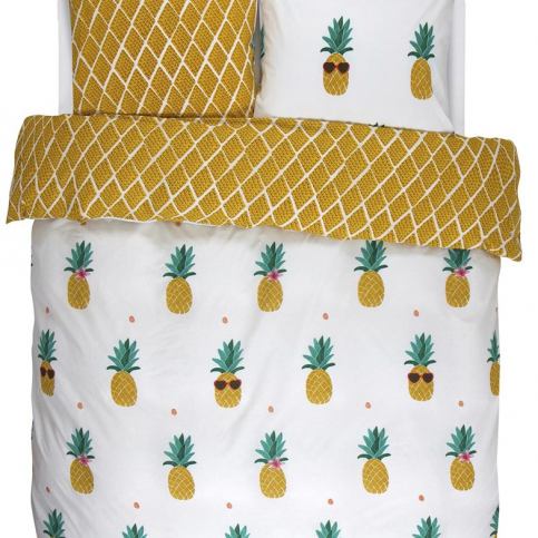 Bavlněné povlečení na postel Pineapple, obrázkové povlečení, povlečení 100 % bavlna,  povlečení na d - EMAKO.CZ s.r.o.