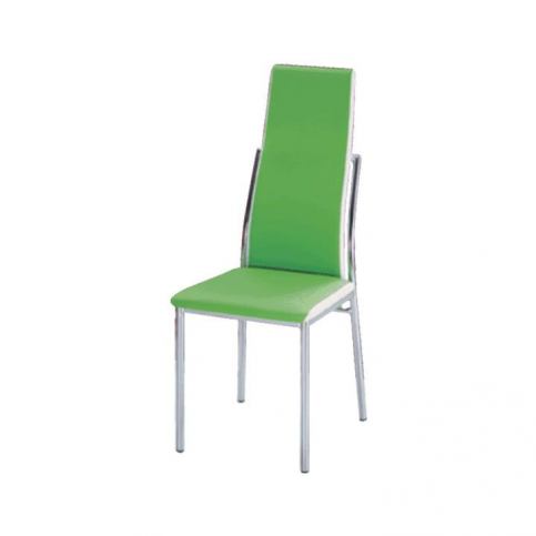 Jídelní židle ZORA zelená / bílá Tempo Kondela - DEKORHOME.CZ