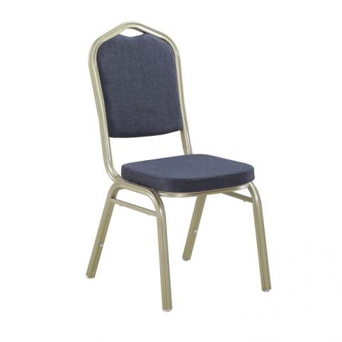 Stohovatelná židle ZINA 2 NEW šedá / champagne Tempo Kondela - DEKORHOME.CZ