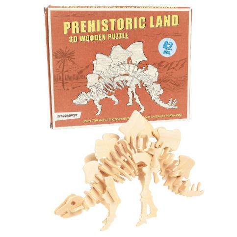 Dřevěné 3D puzzle dinosaurus Rex London Stegosaurus - Bonami.cz