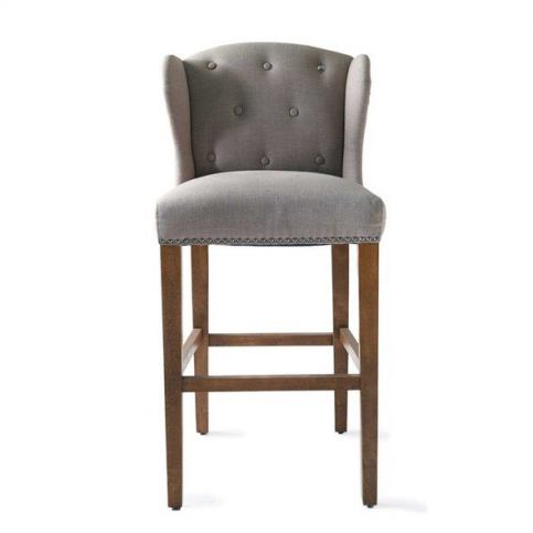 Barová židle Ken Lowback šedá, 54x60x110 cm - Alomi Design