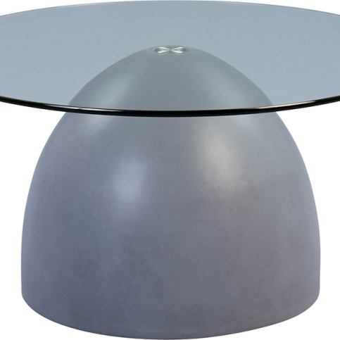 Artenat Konferenční stolek skleněný Tudor, 90 cm Barva: šedá - M DUM.cz