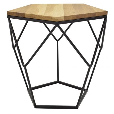 Odkládací stolek Modern net, černá, 38,5x36,5x36,5 cm - Alomi Design