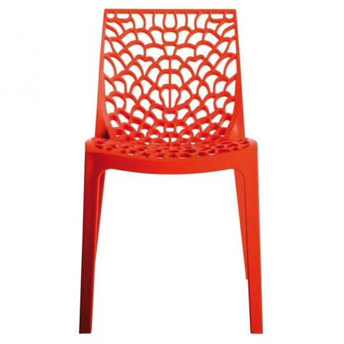 Jídelní židle Coral-C, oranžová SC03_AR Sit & be - Designovynabytek.cz