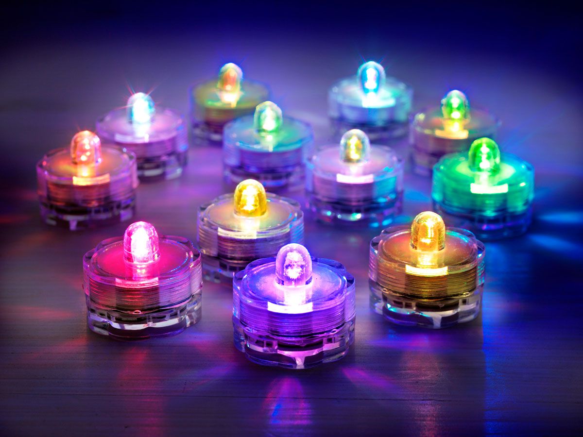 Weltbild LED čajové svíčky barevné, 12 ks - Velký Košík