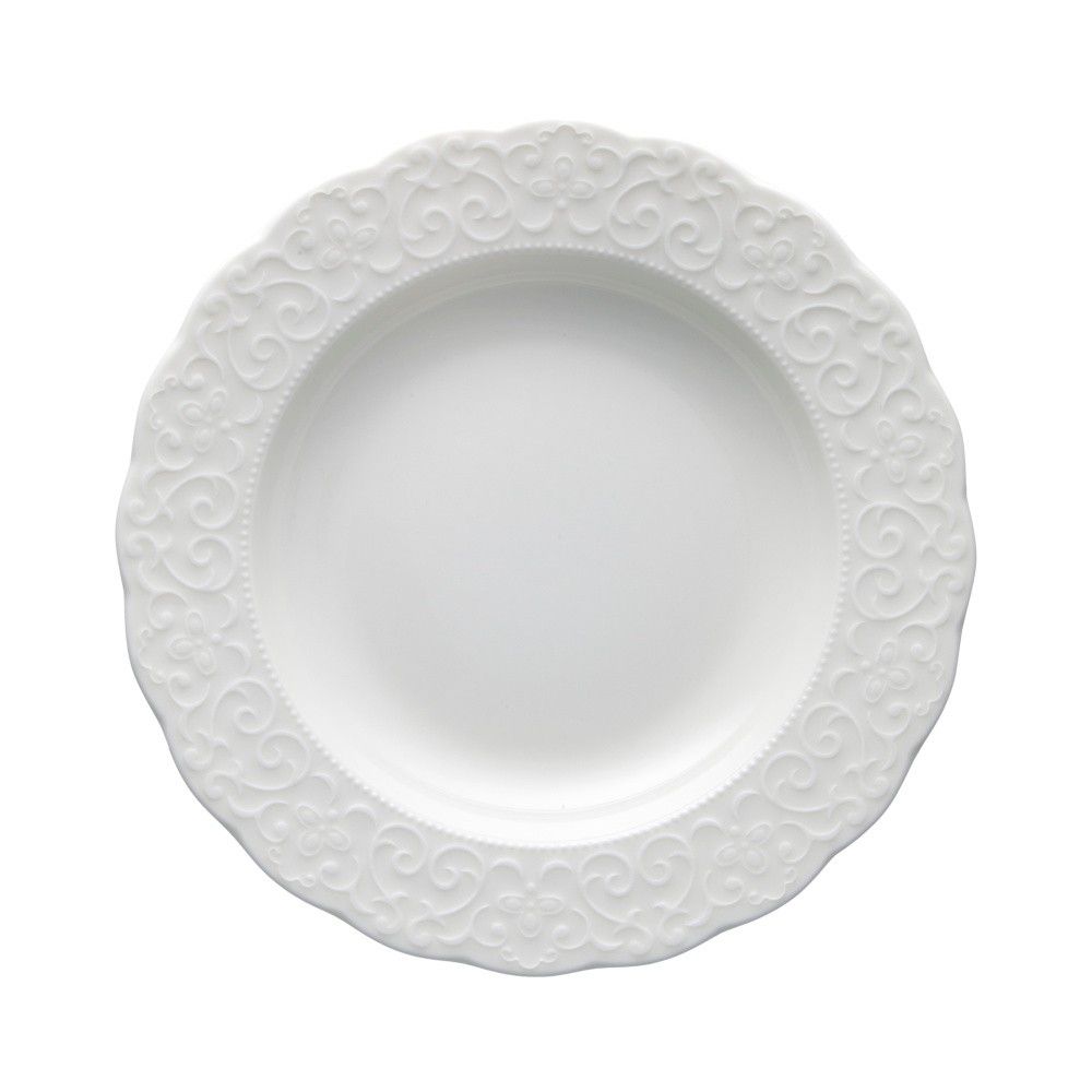 Bílý hluboký  porcelánový talíř ø 22 cm Gran Gala – Brandani - Bonami.cz