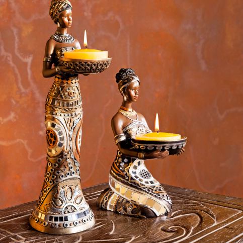 Sada dekoračních sošek Afrika, 2 ks - Velký Košík