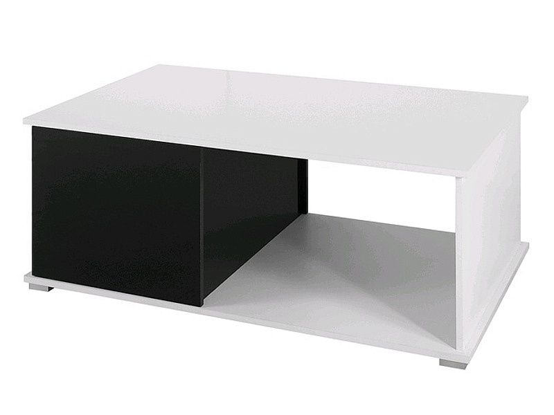 Konferenční stolek GOLD, 45x120x70, Bílá/černá - Expedo s.r.o.