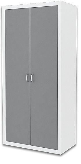 Dětská šatní skříň JAKUB, color, bílý/šedý - Expedo s.r.o.