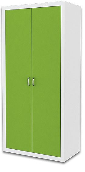 Dětská šatní skříň JAKUB, color, bílý/zelený - Expedo s.r.o.