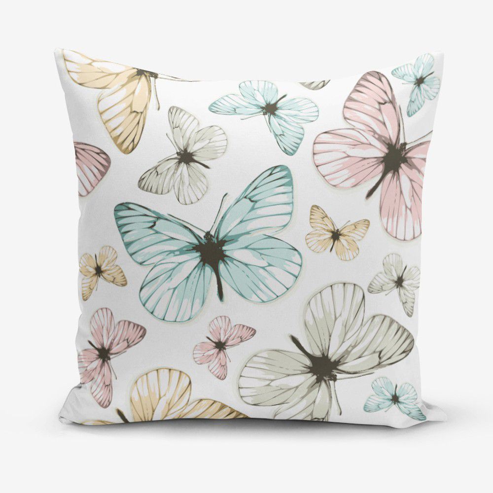 Povlak na polštář s příměsí bavlny Minimalist Cushion Covers Butterfly, 45 x 45 cm - Bonami.cz