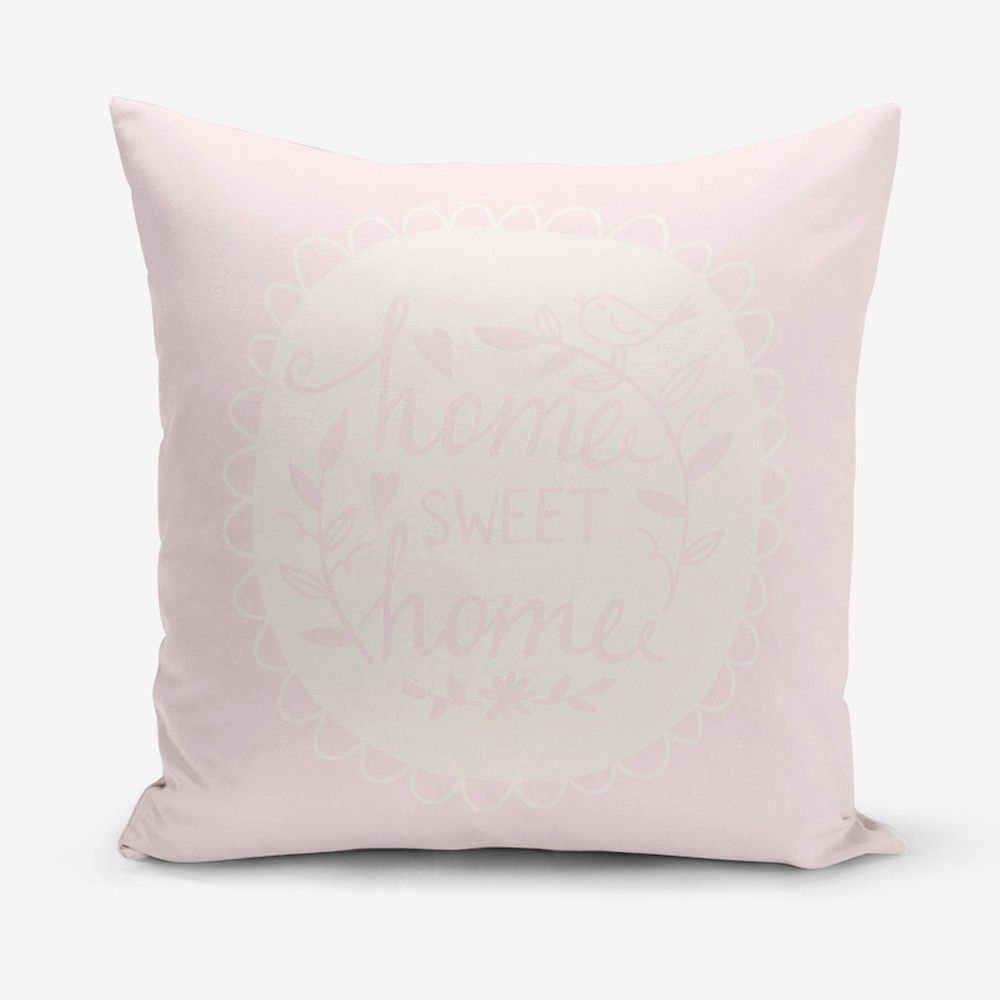 Povlak na polštář s příměsí bavlny Minimalist Cushion Covers Home Sweet Home, 45 x 45 cm - Bonami.cz