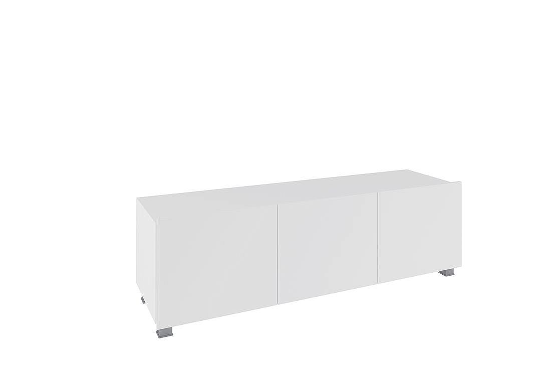 TV stolek BRINICA 150, 150x37x43, bílá/bílý lesk - Expedo s.r.o.