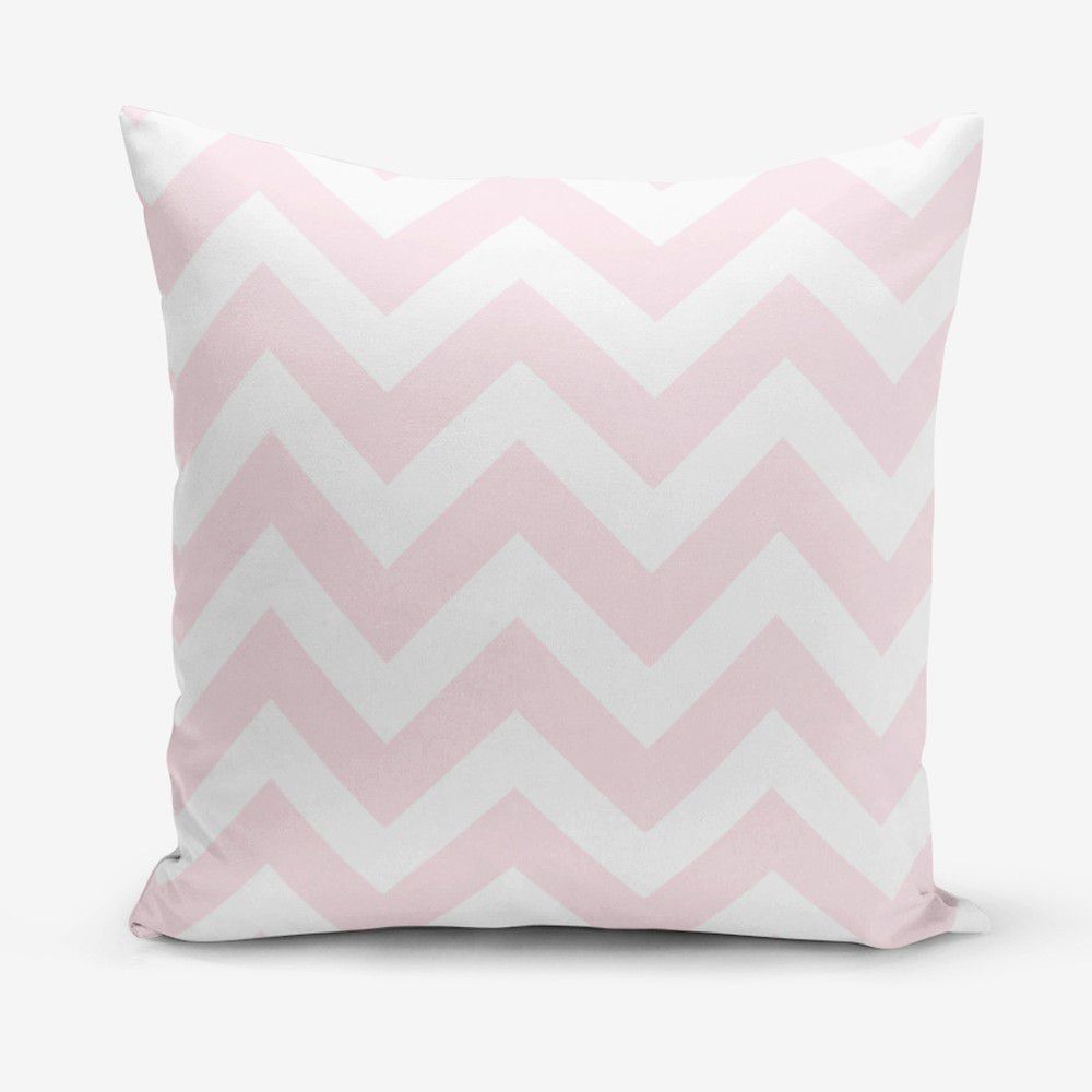 Růžový povlak na polštář Minimalist Cushion Covers Stripes, 45 x 45 cm - Bonami.cz