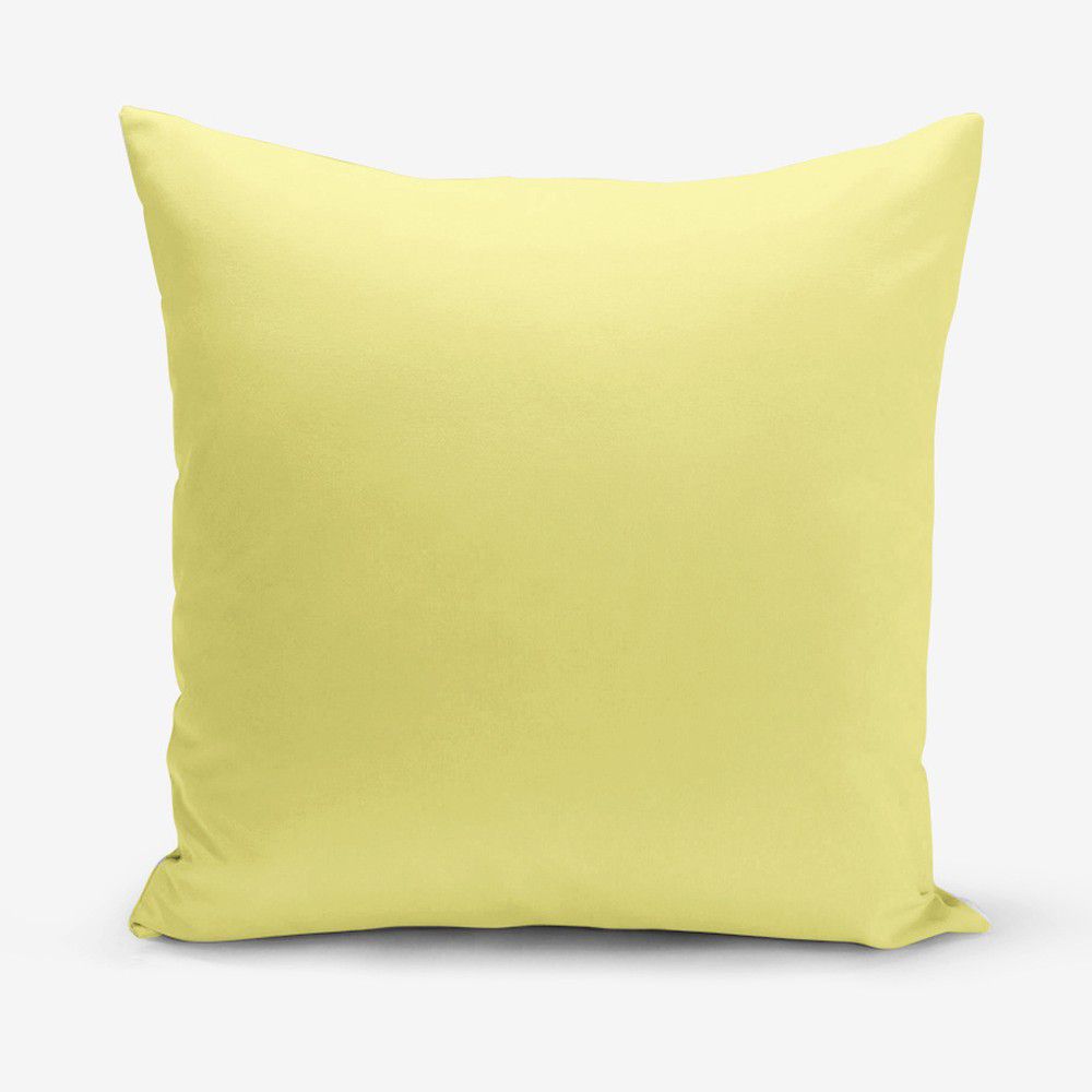 Žlutý povlak na polštář s příměsí bavlny Minimalist Cushion Covers , 45 x 45 cm - E-shop Sablo s.r.o.